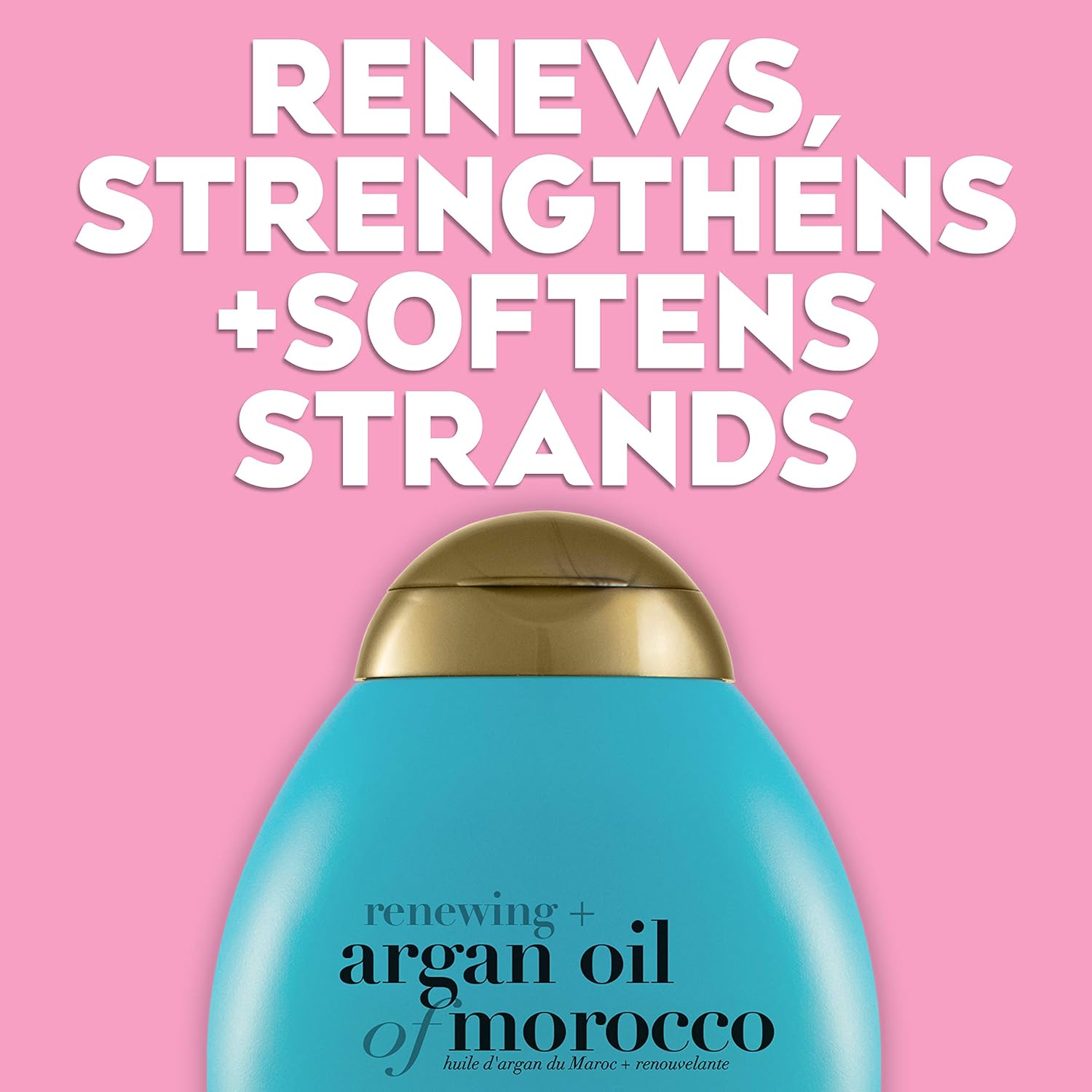 OGX Renewing + Argan Oil of Morocco Hydrating Hair Shampoo, Cold-Pressed Argan Oil to Help Moisturize, Soften & Strengthen Hair, Paraben-Free with Sulfate-Free Surfactants, 25.4 fl oz: Beauty
