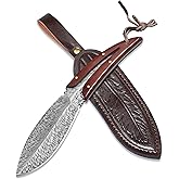 Hunting Knife for Outdoor Camping Knives: Fixed Blade Survival Knife with Sheath 9.8cm Full Tang EDC Knives for Men