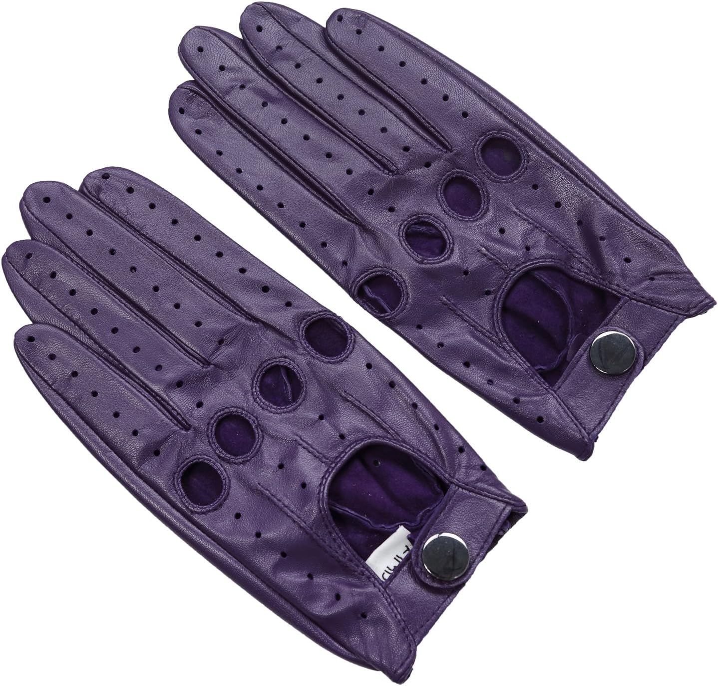 Ambesi Women's Open Back Leather Driving Gloves