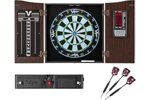 Viper Vault Deluxe Dartboard Cabinet with Integrated Pro Score and Cricket Scoreboard