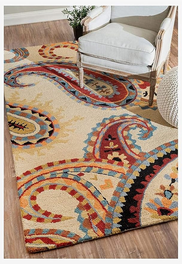 Buy Bhadohi Carpet Industries Handmade Tufted Pure Woollen Export