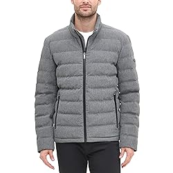 DKNY Men's Jon Quilted Stand Collar Puffer