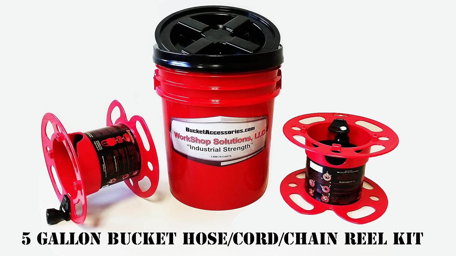 5 Gallon Bucket Hose/cord/chain Reel Kit