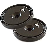Monster Magnetics Neo Black Epoxy Coated Neodymium Countersunk Magnet Set (2-Pack) - Mounting Hardware Included - Rare Earth Round Base Pot Magnets Best for Gun & Magazine Mount, Door Latch, Fishing