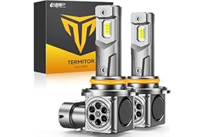 FAHREN 𝐁𝐫𝐢𝐠𝐡𝐭𝐞𝐬𝐭-𝐆𝐞𝐧 9005/HB3 LED Bulbs, 𝟖𝟎𝟎𝟎𝟎𝐋𝐌 𝟏𝟑𝟎𝟎% Ultra Bright, 6500K White, 3-Min Install, Real 1:1 Size with Cooling Fan,CANBUS Ready, 70,000+ Lifespan, Pack of 2