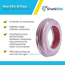 SharkBite 1 Inch x 100 Feet Red PEX-B, PEX Pipe