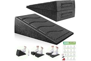 NOONCRAZY Slant Board for Calf Stretching, 5 Adjustable Angles Incline Board for Calf Stretching, 480 lbs Weight Capacity Calf Stretch Wedge for Exercise, Squat, Ankle Mobility & Physical Therapy