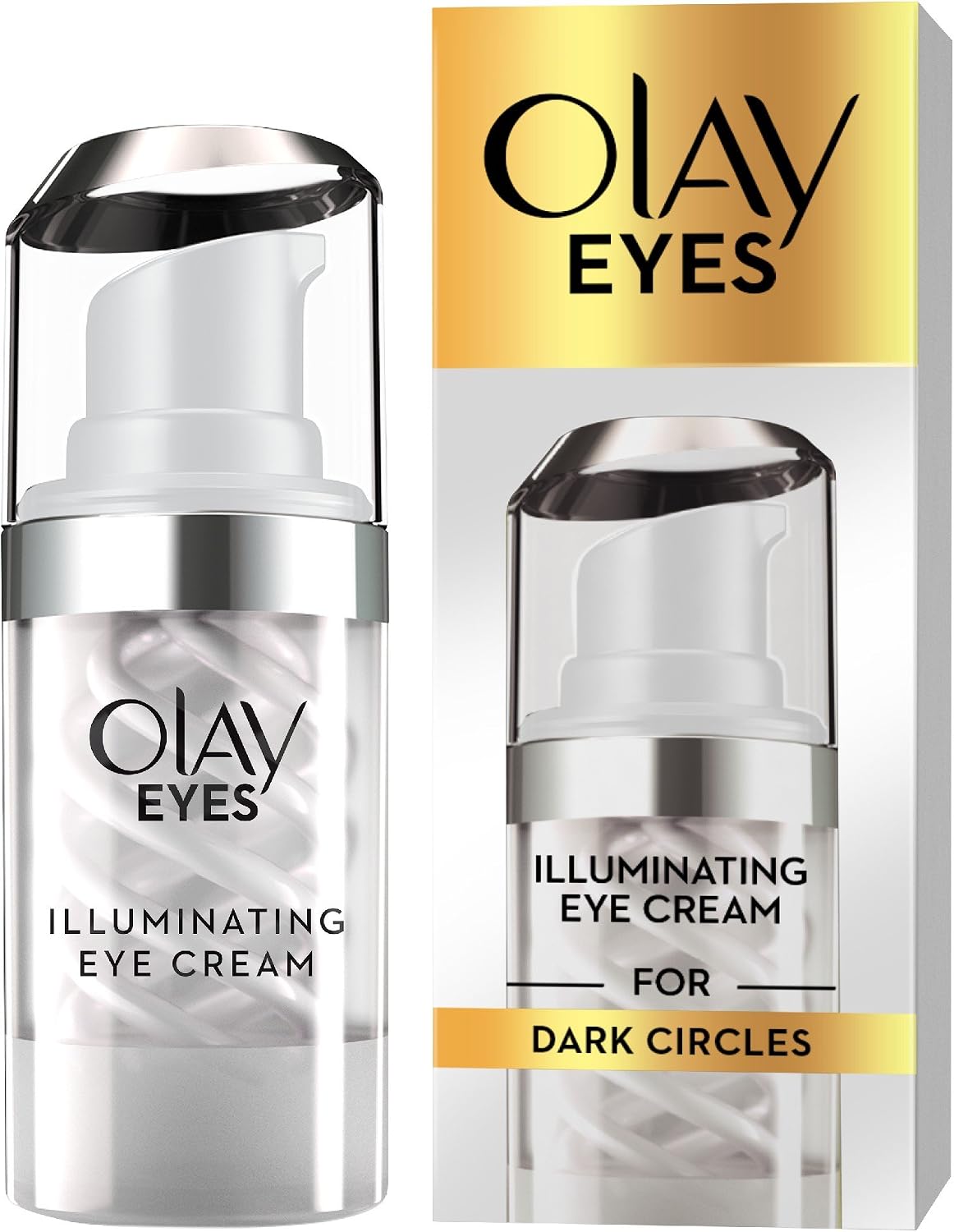 Olay Illuminating Eye Cream with Niacinamide for Dark Circles Fresh Fragrance, 15 ml, 15 ml (Pack of 1)