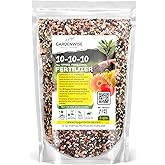 10-10-10 Plant Fertilizer Slow Release - 10 10 10 All Purpose Granular Garden Fertilizer for Vegetables, Tomato, Arborvitae, Shrubs, Rose, Flowers, Fruit, Fig Trees (3 QUARTS)