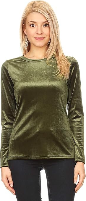 velvet tops womens plus size