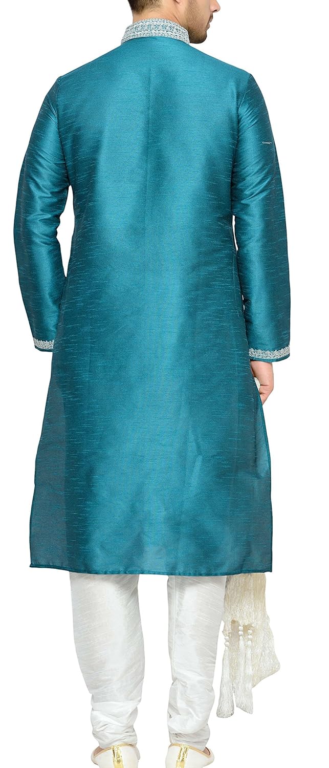 indian poshakh men's silk sherwani