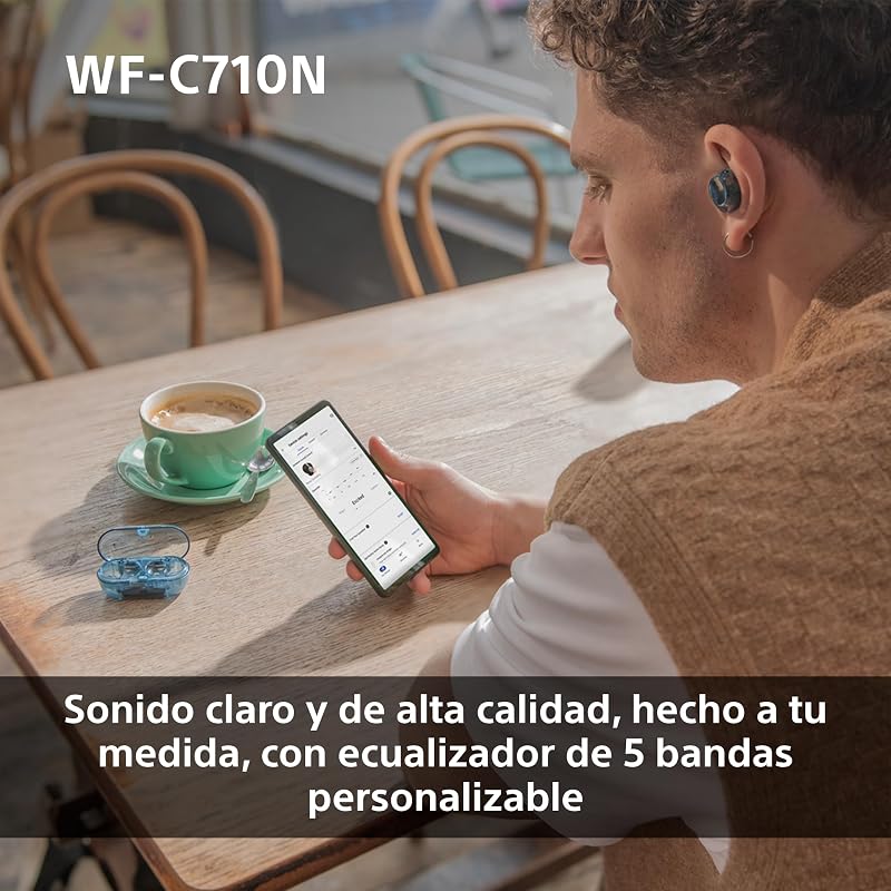WF-C710N Auriculares Inalámbricos con Cancelación de Ruido, Blanco