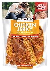 Pur Luv Chicken Jerky Dog Treats, Made with