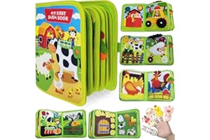 Busy Book for Toddlers, Montessori Toys Busy Board for Toddlers, Birthday Gifts for Boys and Girls, Quiet Activity Book with 