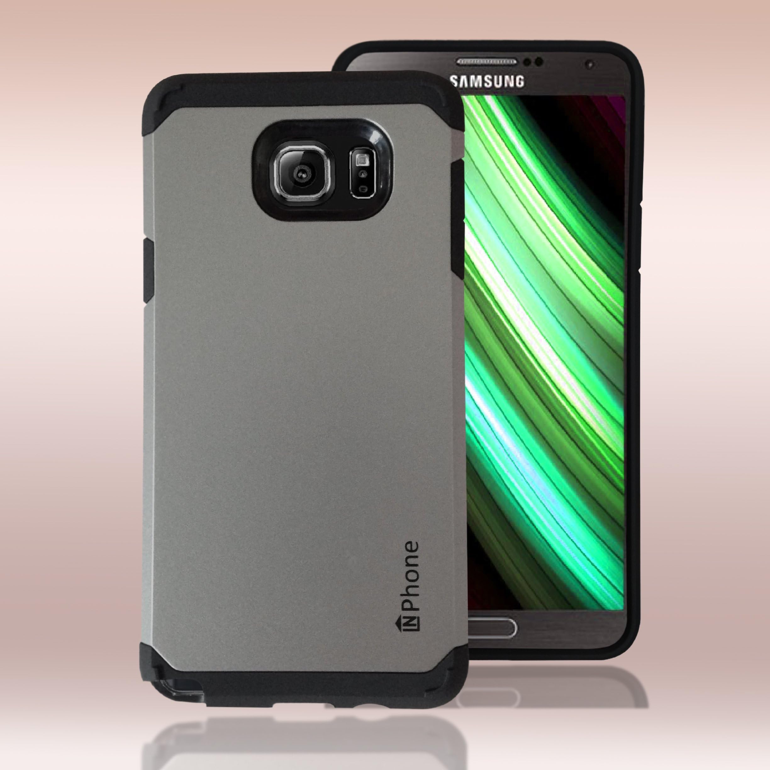 Samsung Galaxy Note 5 Tough Cell Phone Casing [Armor Series] Elegant Premium Quality Heavy Duty] [Drop Protection] [Light Weight] for Samsung Note 5 (Grey)