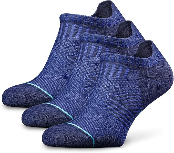 Rockay Accelerate AntiBlister Running Socks for Men and Women, Cushion, Ankle Cut, Arch Support