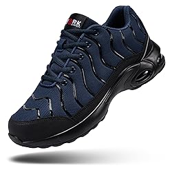 DYKHMILY Steel Toe Sneakers for Men Wide Air