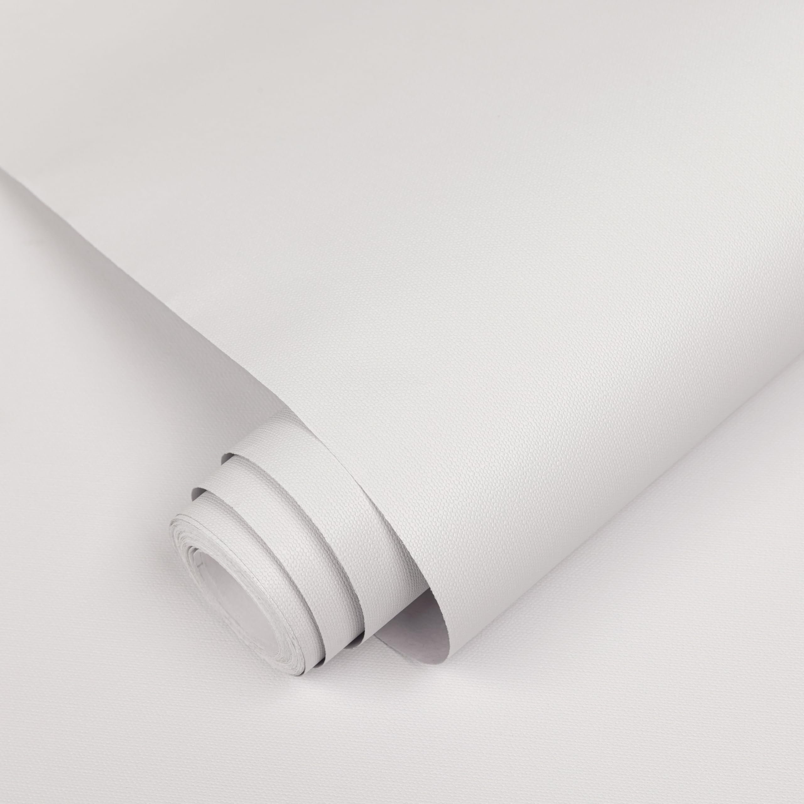 Photo 1 of Abyssaly White Peel and Stick Wallpaper, Matte Wallpaper Self-Adhesive and Removable Decorative Contact Paper for Cabinets,Countertops,Shelve Wall Paper 15.7 in X 196 in