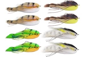 The Fly Crate Lunchable Streamer Assortment | Fly Fishing for Trout Bass Pike | Size 2