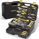 CRESOLVIA 328 Piece Tool Kit for Home,Hand Repair Tool Set,Toolbox Storage Case with Drawer,General Household/Auto Tool Kit,P