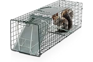 HUMANEWAY Humane Way Sentinel 24 Inch Live Animal Trap - No Assembly Required - Safe Small Traps for All Animals - Cat, Squirrel, Rabbit, Rodent - 24" L x 7.5" W x 7.5" H