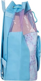 Disney Frozen Swimming Bag Girls Anna Elsa Beach Drawstring Backpack Blue view 3