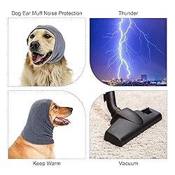 Quiet Ears for Dogs, Rbenxia 1 Piece Dog Ear Cover