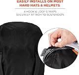Ergodyne 16840 Winter Hard Hat Liner Thermal Fleece Chin Length Black N-Ferno view 5