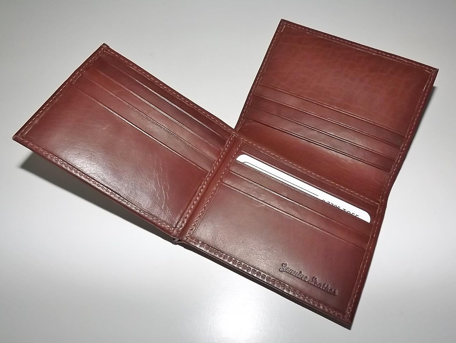 Italia Leather Mens L Fold RFID Blocking credit Card Wallet with ID Toffee Accessories Wallets ...