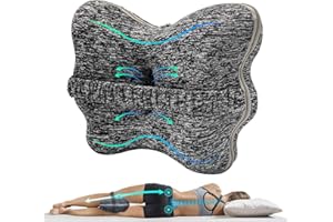 Vertdens Knee Pillow for Side Pillow, Memory Foam Knee Pillow, Suitable for Relieving Leg, Back, Knee Pain, improving Sleep Quality, Butterfly Side Pillow Leg Pillow……