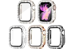 Goton 4-Pack Bling Case for Apple Watch Series 11/10 Screen Protector Case 42mm, Women Glitter Diamond Rhinestone Protector for iWatch Cover Accessories 42 mm