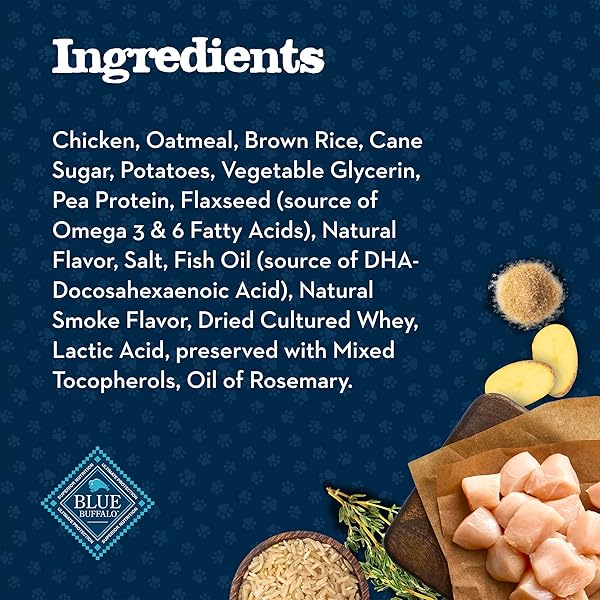 BLUE BUFFALO BABY BLUE TRAINING TREATS NATURAL PUPPY SOFT DOG TREATS, SAVORY CHICKEN 4-OZ BAG