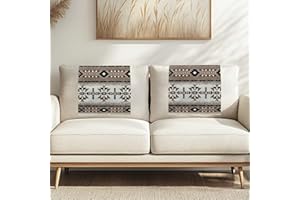 Fuojuvelie Headrest Covers for Recliners Aztec Recliner Headrest Protector Washable Sofa Headrest Covers Furniture Protector for Living Room Home 2 Pcs