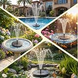 AISITIN 2.5W Outdoor Floating Solar Fountain with 6 Nozzles view 8