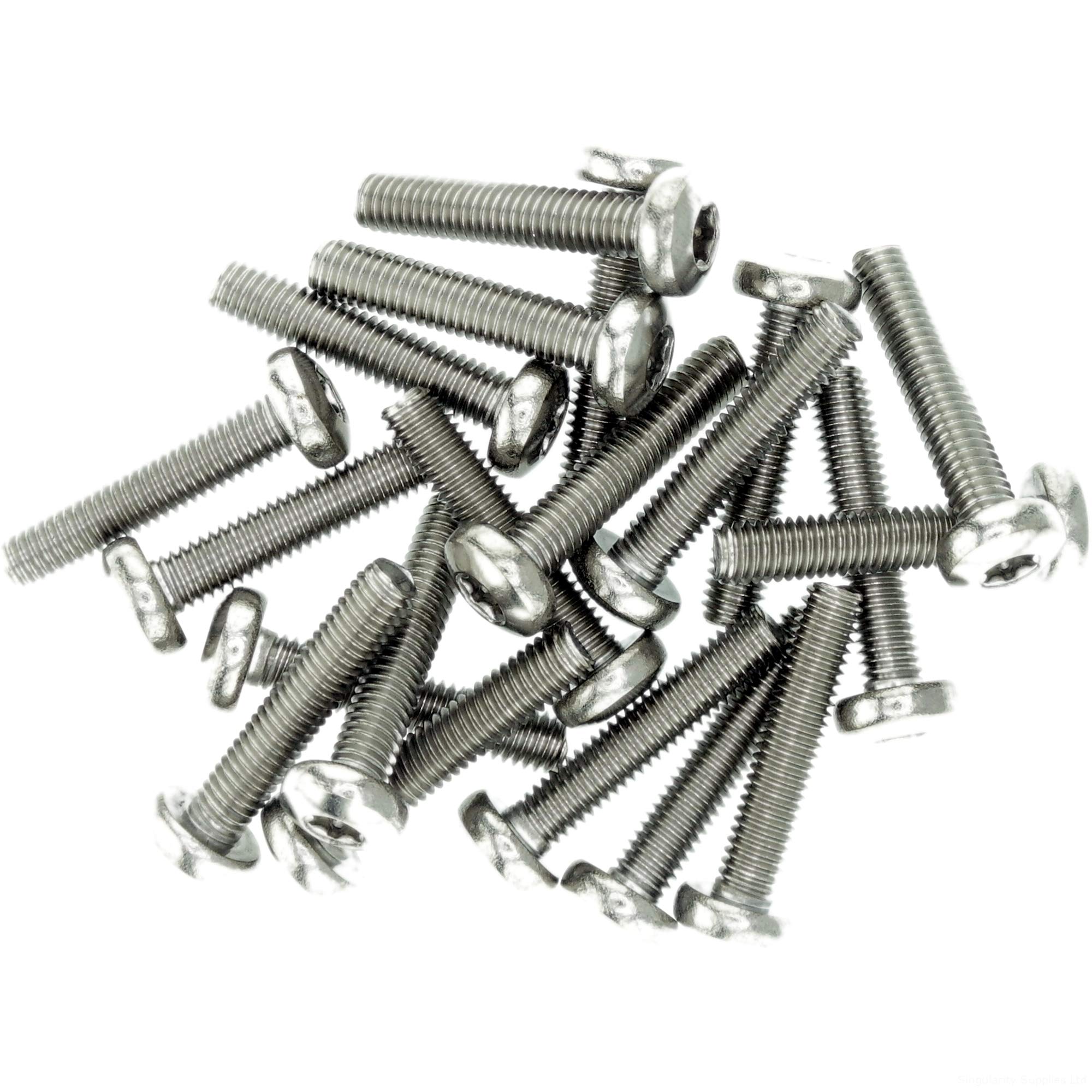 M3 (3mm x 8mm) TX Pan Thread Rolling Screw - Stainless Steel (A2) (Pack of 20)