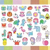 ACSAUMMY Diamond Art Stickers for Kids, 40pcs DIY Diamond Art Painting Stickers Kits Animals Diamond Art kit for Kids 5D Diamond Arts and Crafts for Kid Adults Cute Gem Stickers for Age 6 8 10
