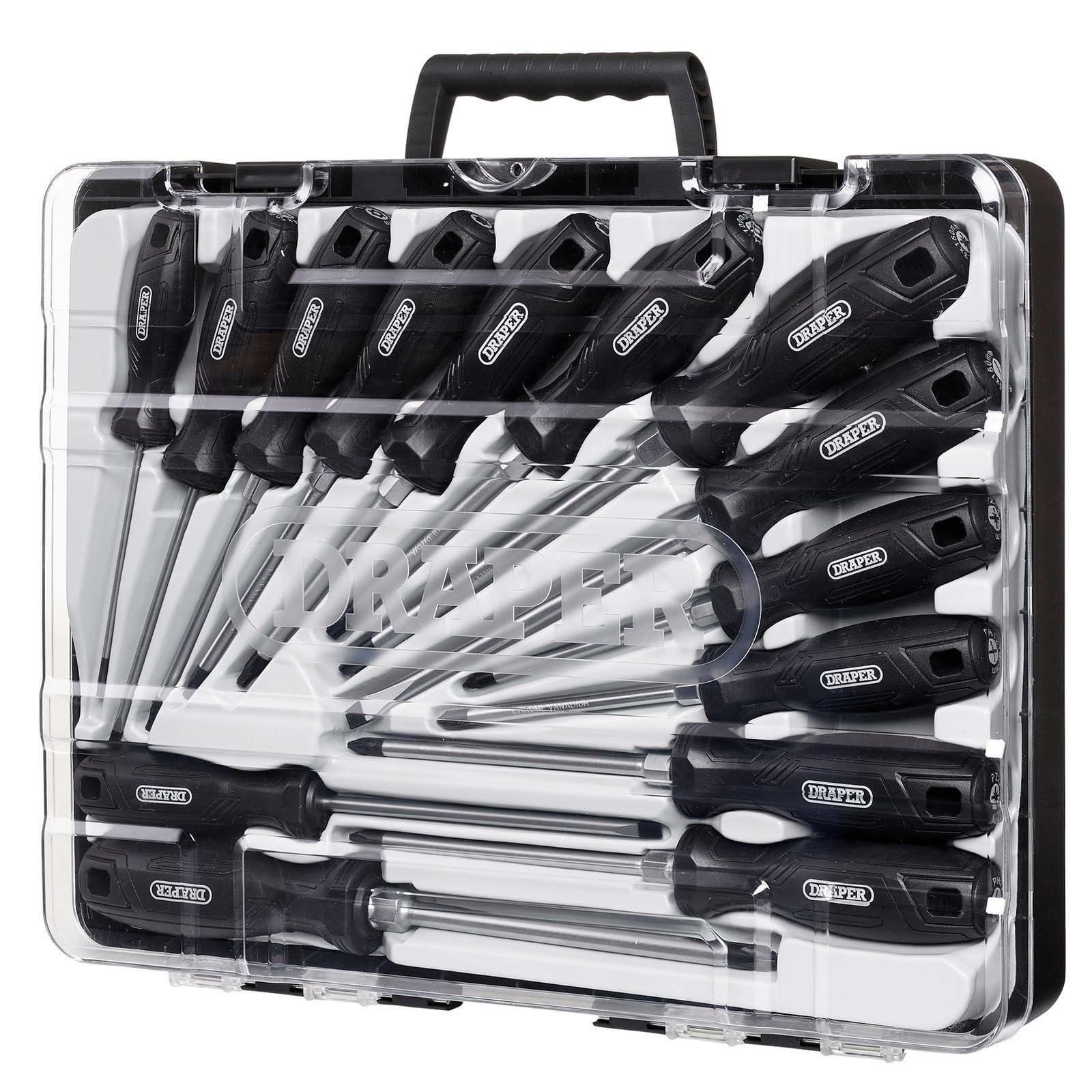 Draper 14pc Hard Grip Screwdriver Set with Draper TX-Star - 13588 - Magnetic Tips, CRV Blades