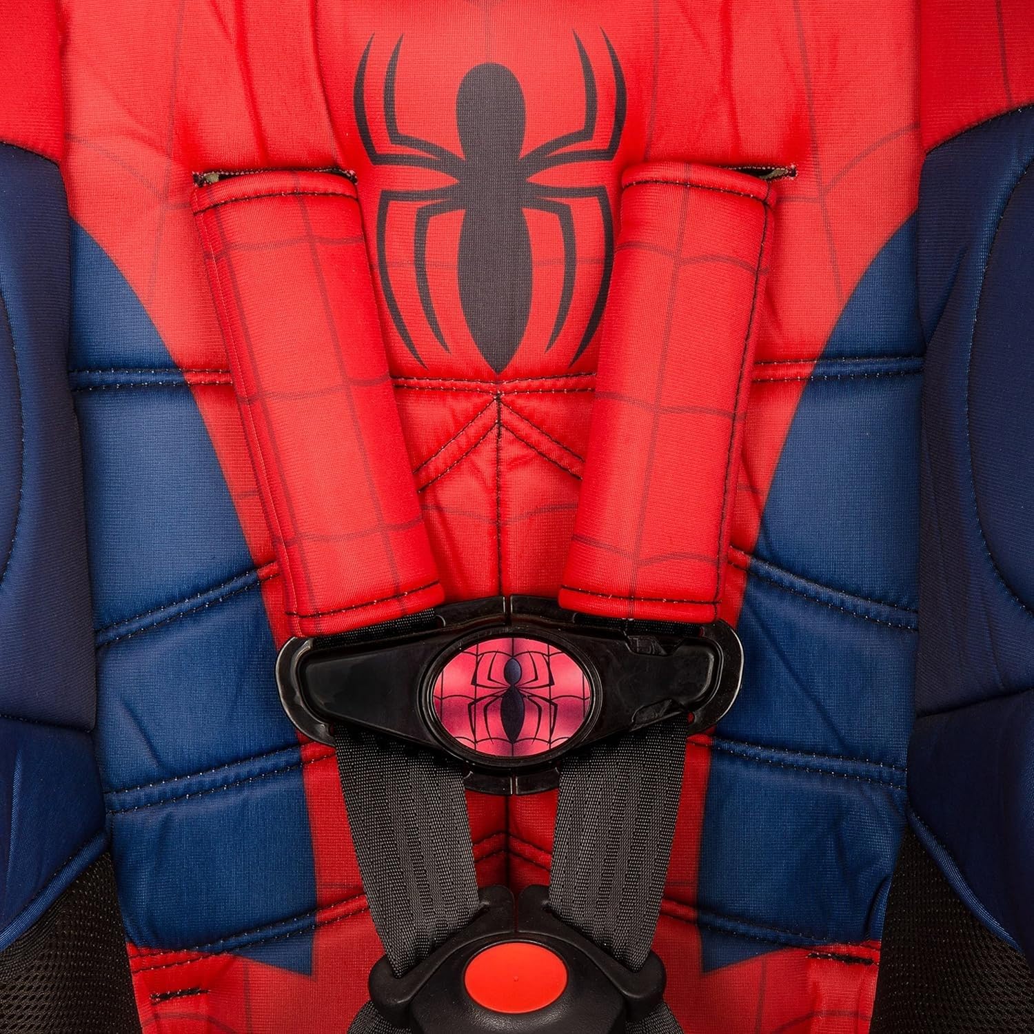 KidsEmbrace Marvel Spider-Man 2-in-1 Forward-Facing Car Seat Latch | 5-Point Harness 26.5-65lbs converts to Belt-Positioning Booster 40-100lbs | Adjustable