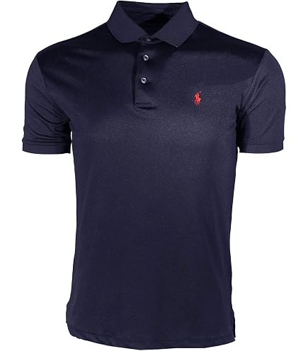 Polo Ralph Lauren Mens Big Pony Custom Slim Fit Mesh Polo Shirt