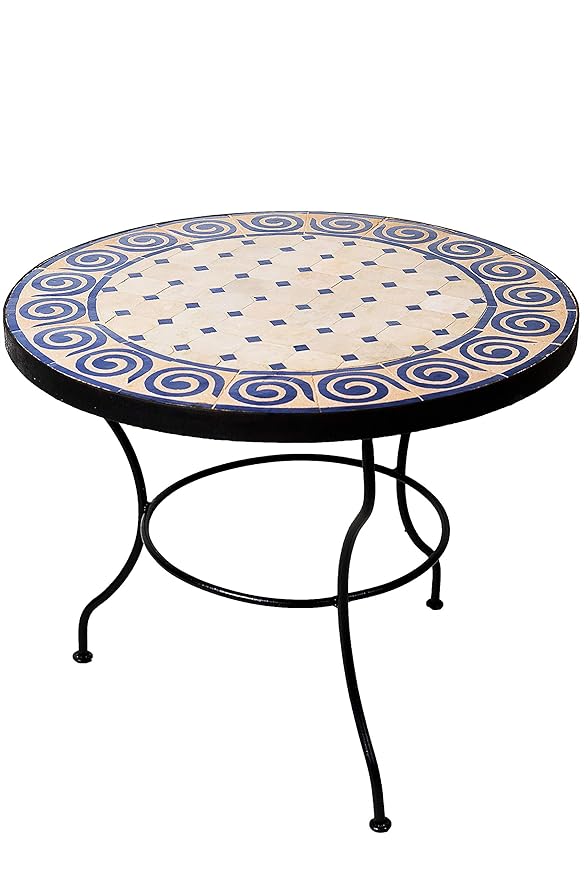 Amazon.de: Original Marokkanischer Mosaiktisch Couchtisch ø 60cm Groß