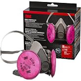 3M P100 Performance Mold &amp; Lead Paint Removal Respirator, Medium | NIOSH-APPROVED P100 Rated Filter, Carbon Layer Helps Reduce Odor Nuisance, Lightweight, Adjustable Head Straps (6297P1-DC)