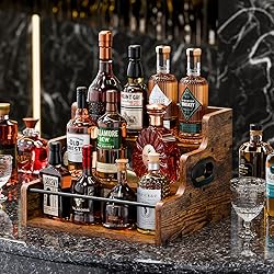 KLM Liquor Bottle Display Shelf, Coffee Syrup Rack