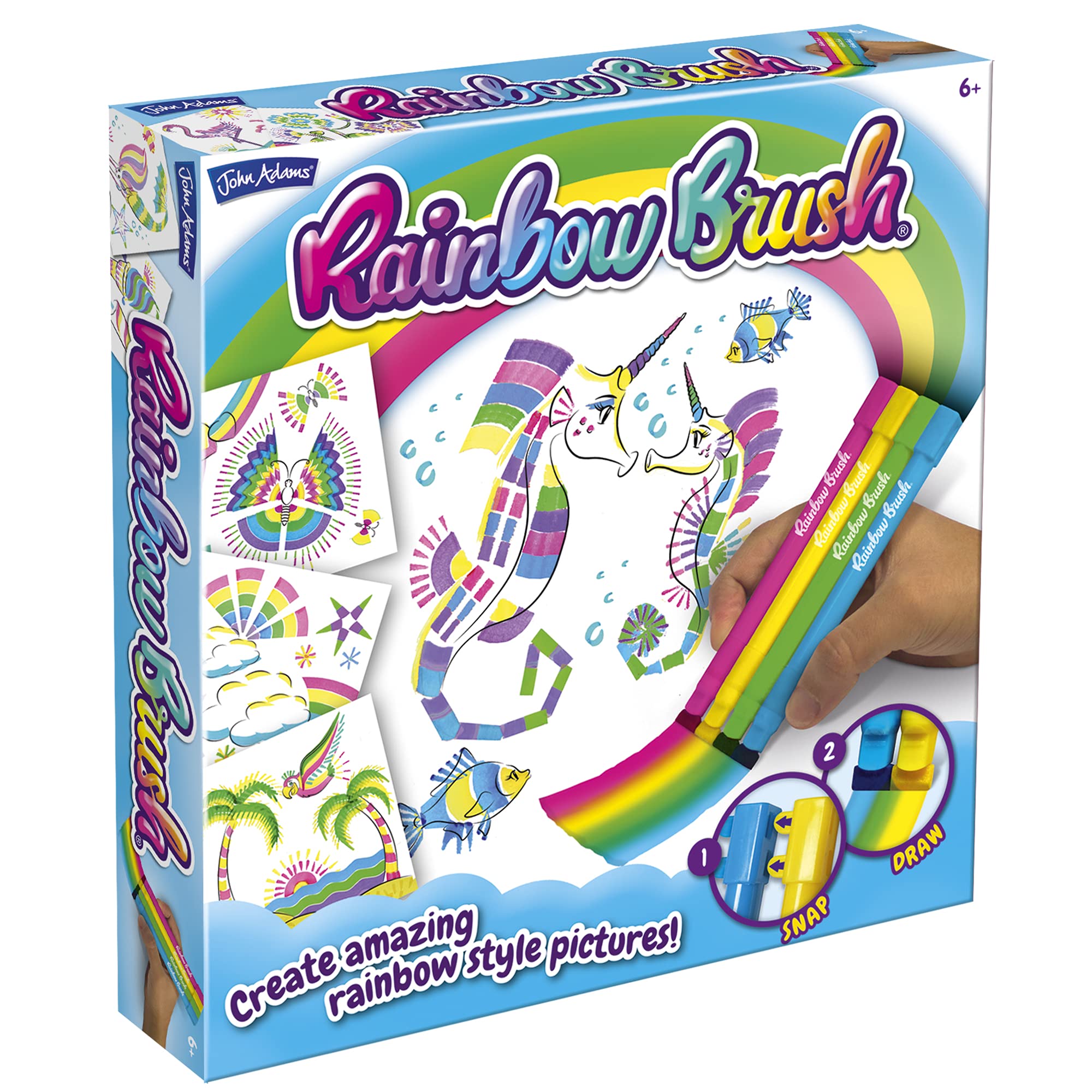 John Adams Rainbow Brush Drawing Set, Multicolor, 10831