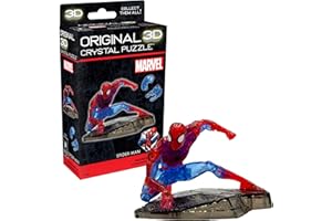 BePuzzled, Marvel Spider-Man Super Hero Original 3D Crystal Puzzle, Perfect for Puzzlers Ages 12 and Up, Challenging to Complete and Beautiful to Display, Collect Them All