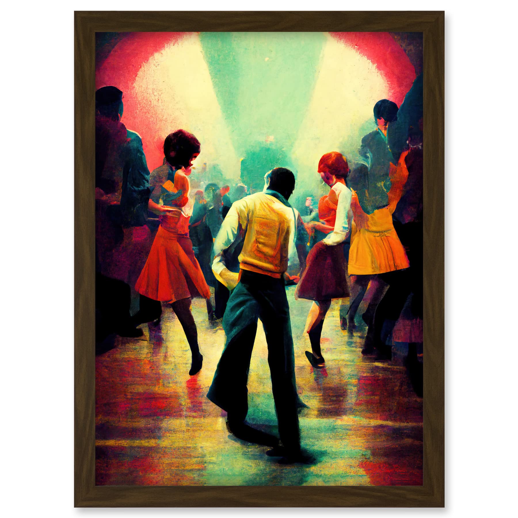 Doppelganger33 LTD Northern Soul Music Retro Sixties Artwork Framed A3 Wall Art Print
