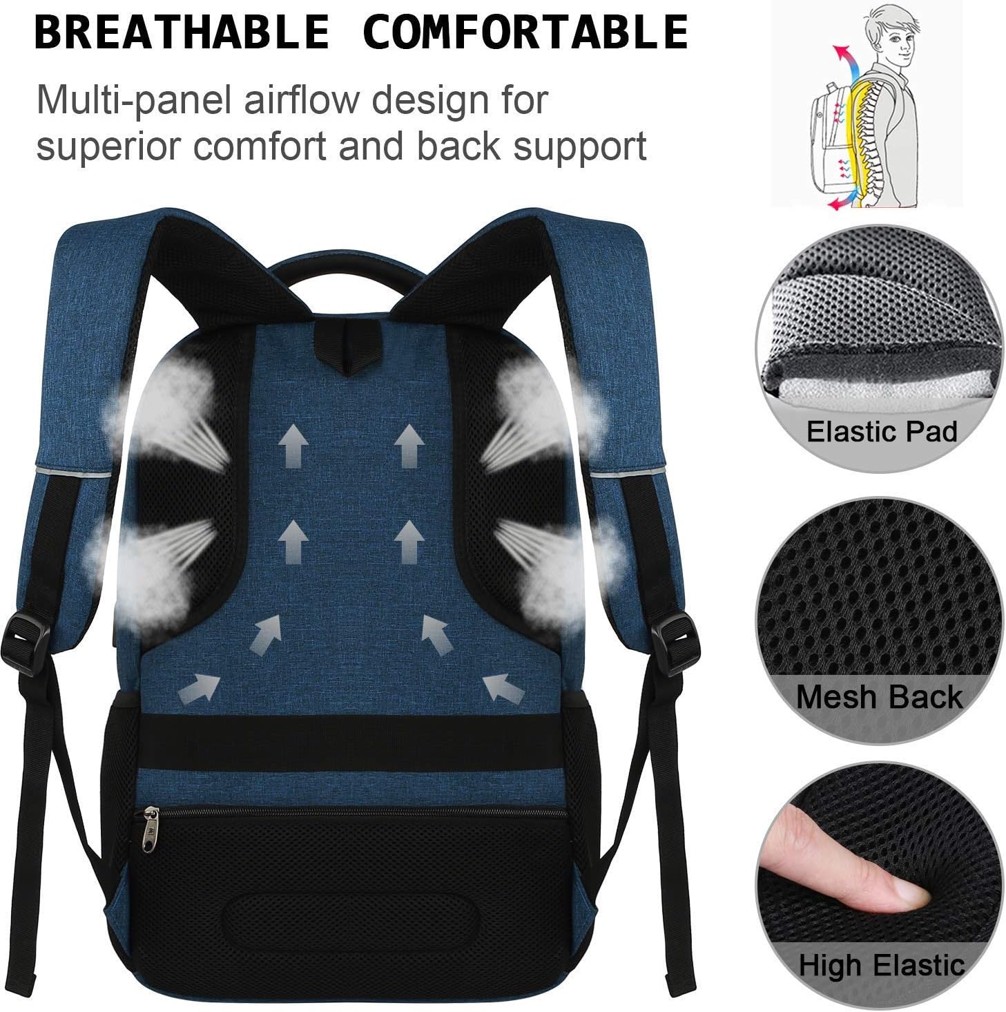 School Backpack Boys / Girls / Teenagers, Backpack School, Laptop Backpack for Men / Women - Image 4