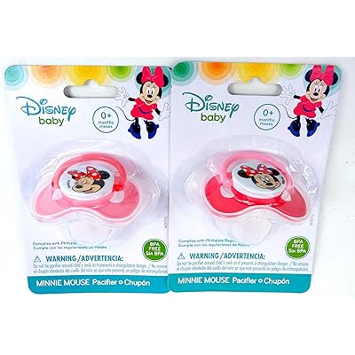 Disney Minnie Mouse Pacifier Set Red Pink (Pack Panama Ubuy