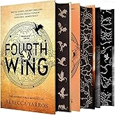 Empyrean Series by Rebecca Yarros &ndash; 3-Book Deluxe Hardcover Collection Set (Fourth Wing, Iron Flame &amp; Onyx Storm) with Sprayed Edges