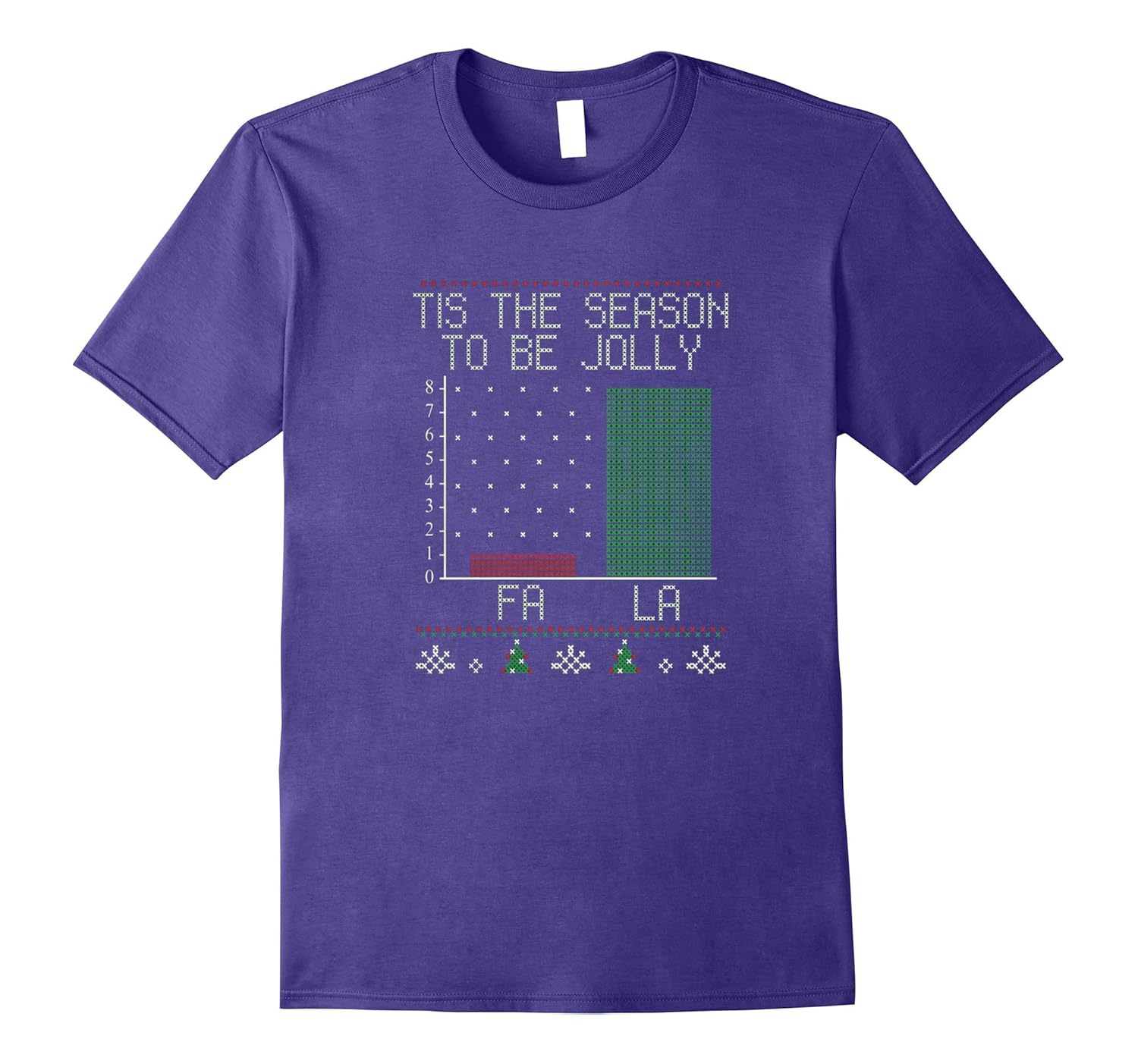 Fa La Christmas Math Graph Tee Shirts-ANZ