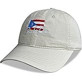 KUBILA Puerto Rico Hats for Men and Women,Embroidered Dad Hat Adjustable Baseball Cap